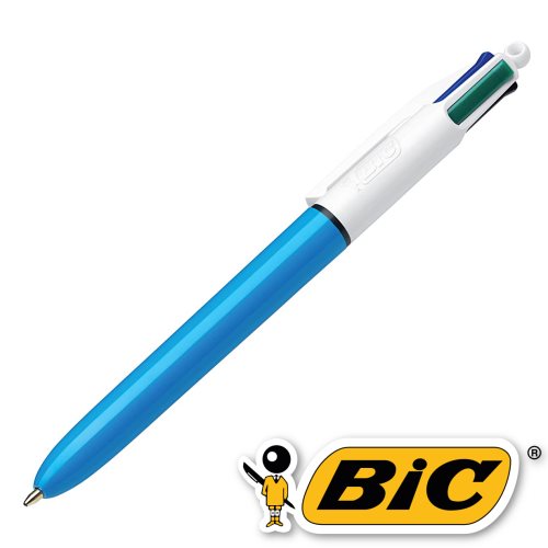 Bic 4 couleurs medium bleu 4c