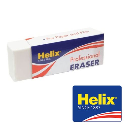 Helix 'Professional' Sleeved Eraser / Gomme - white / blanche (blister) Helix 'Professional' Sleeved Eraser / Gomme - white / blanche (blister)