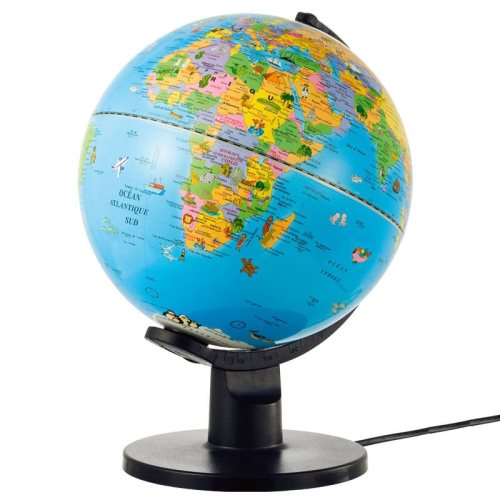 Globe lumineux des animaux