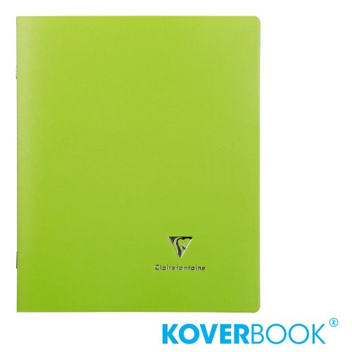 KOVERBOOK : Cahier avec Coverture Robuste, 17x22cm - grands carreaux (séyès) - 96p (opaque vert) KOVERBOOK : Cahier avec Coverture Robuste, 17x22cm - grands carreaux (séyès) - 96p (opaque vert)