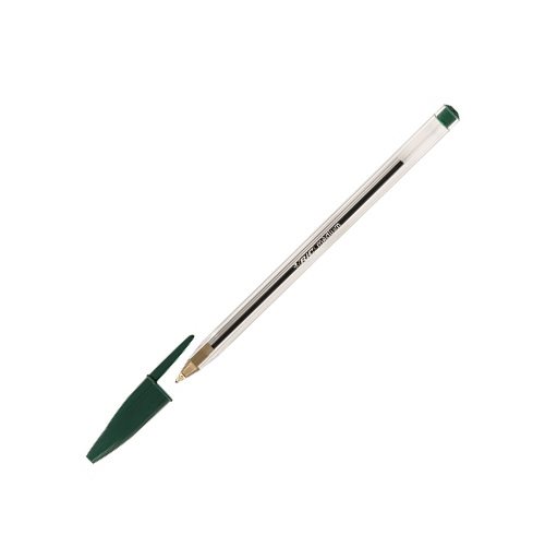 Stylo bic vert cristal medium