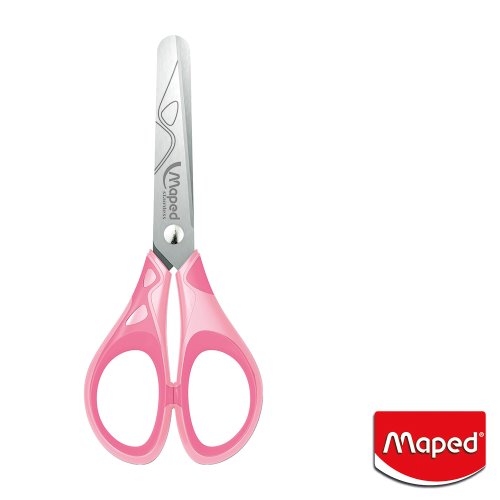 Maped 'Pastel' 13cm Scissors ; rounded blade tips, in assorted colours