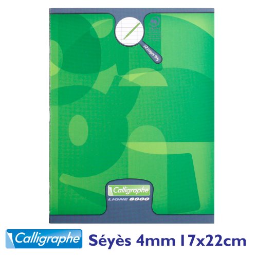 CALLIGRAPHE '8000' Première Ecriture Cahier - Petit format, 4mm (16/16) Séyès Agrandi - 32p (vert) CALLIGRAPHE '8000' Première Ecriture Cahier - Petit format, 4mm (16/16) Séyès Agrandi - 32p (vert)