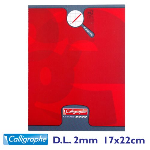 CALLIGRAPHE '8000' Première Ecriture Cahier - Petit format, 2mm Double Line IV - 32p (rose / rouge) CALLIGRAPHE '8000' Première Ecriture Cahier - Petit format, 2mm Double Line IV - 32p (rose / rouge)