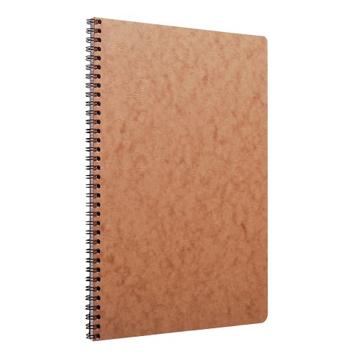 Cahier 'Age Bag' A4 (21x29,7cm) ligne avec margin - spirales - 100p - tabac