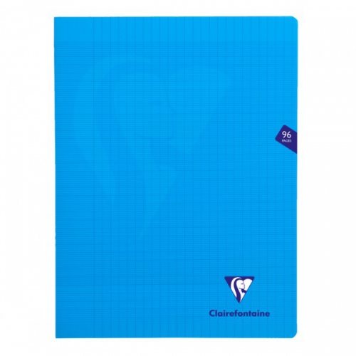 Cahier pique 'Mimesys' polypro A4+ (24x32cm) petits carreaux / 5x5 Grid - 96p (couleur aléatoire)