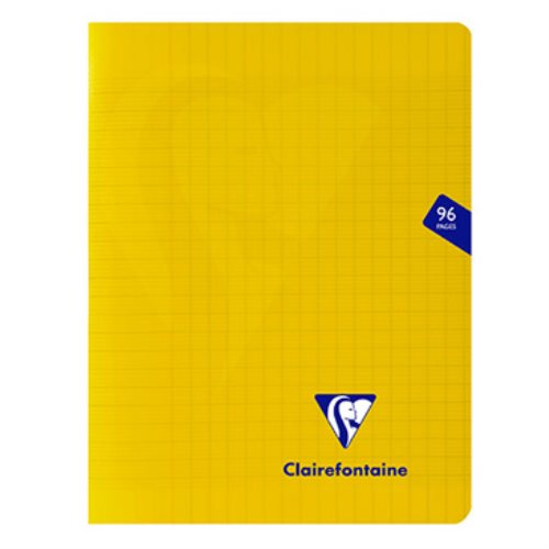 Cahier pique 'Mimesys' polypro (17x22cm) - séyès - 96p (jaune)