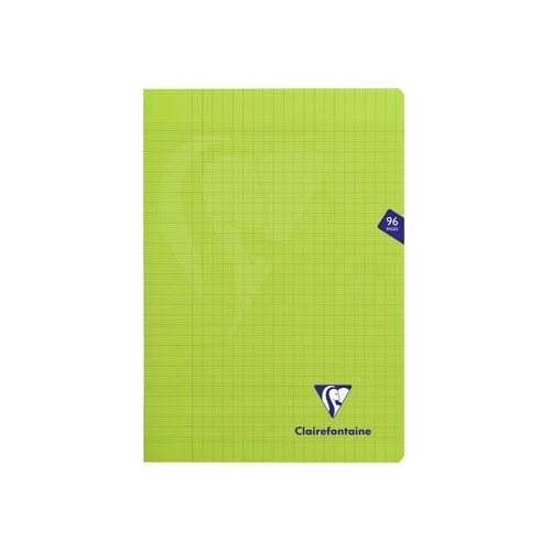 Cahier pique 'Mimesys' polypro A4 (21x29,7cm) - séyès - 96p (vert)
