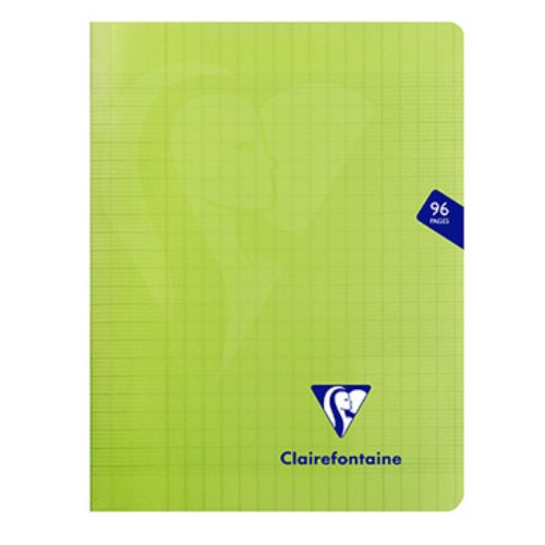 Cahier pique 'Mimesys' polypro (17x22cm) - séyès - 96p (vert)