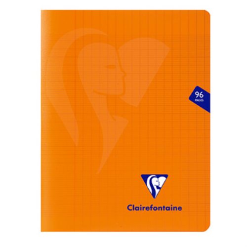 Cahier pique 'Mimesys' polypro (17x22cm) - séyès - 96p (orange)