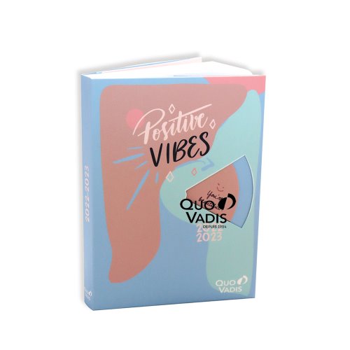 Agenda Scolaire 2022-23 ; Quo Vadis EUROTEXTAGENDA 'Positive Vibes' (12x17cm), 1 page par jour