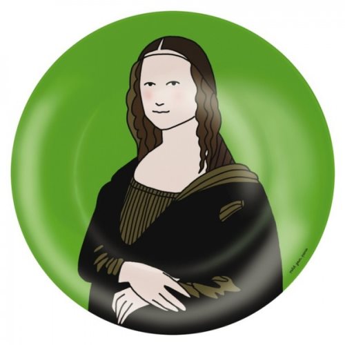 Assiette Mona Lisa verte Assiette Mona Lisa verte