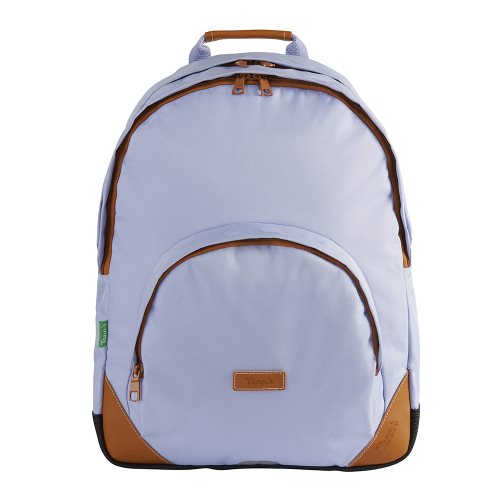 Sac / Day Pack by Tann's - Large w. double compartment - 'Manoque' (mauve & tan)