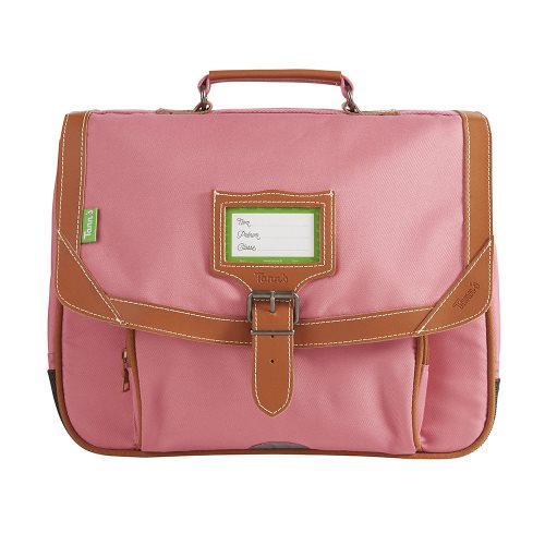Cartable / Satchel by Tann's - 35cm Small - 'Portofino' (rose & tan)