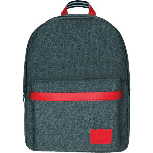 Sac / Day Pack by Tann's - Large w. 2 compartments - LES CHINES: 'Max' (grey, red, blue)