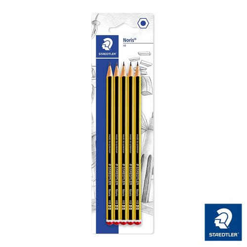 5x Staedtler 'NORIS' HB PENCILS