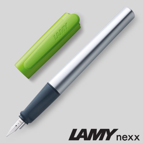 Lamy 'Nexx' Fountain Pen - Lime (green) - Ambidextrous (A) Pointed Nib (T10 ink)