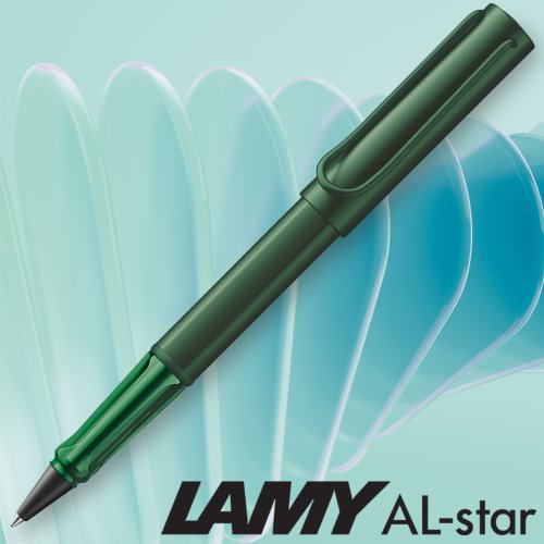 Lamy AL-Star Rollerball Pen - PINE Green Special Edition 2026 - Medium (M63 Black ink)