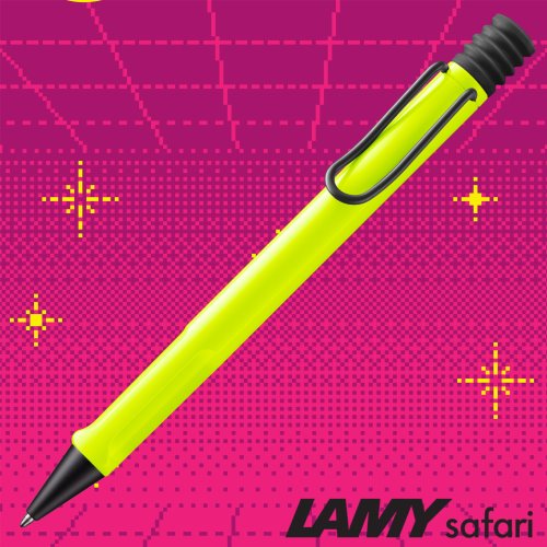 Lamy Safari Ballpoint Pen - NeonYellow Special Edition 2026 - Medium (M16 Black ink)