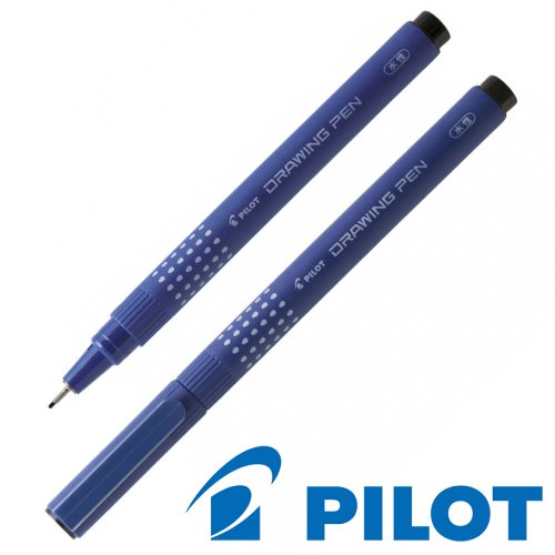Stylo Feutre Fin (fineliner) Pilot 'Drawing Pen' - 0.2mm Fine - (noir)