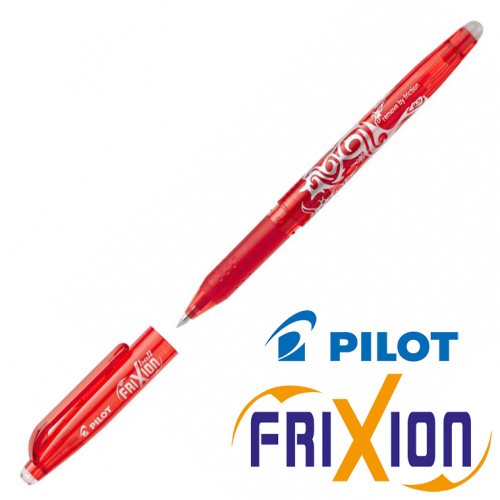 Fine Erasable Gel Rollerball - Pilot Frixion Ball 'Fine' 0.5mm - (Red / Rouge) Fine Erasable Gel Rollerball - Pilot Frixion Ball 'Fine' 0.5mm - (Red / Rouge)