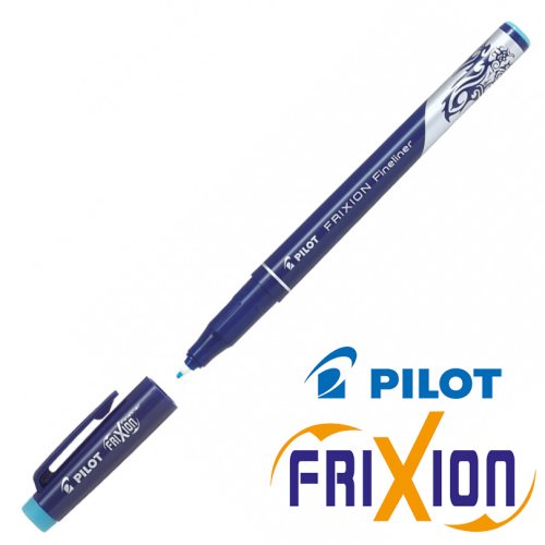 Stylo feutre fine Pilot 'Frixion - Fineliner' (0.4mm) - turquoise