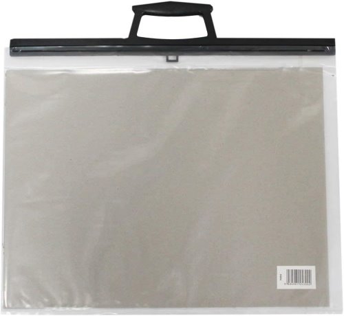 A2 - clear art carry folder with plastic handles