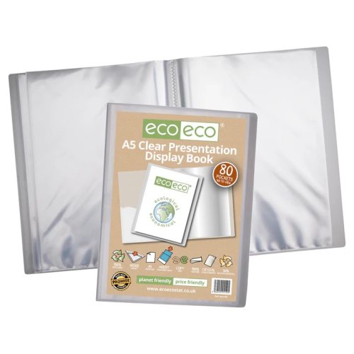ECO-ECO A5 DISPLAY BOOK ECO 80 PKTS (160 VUES) CLEAR