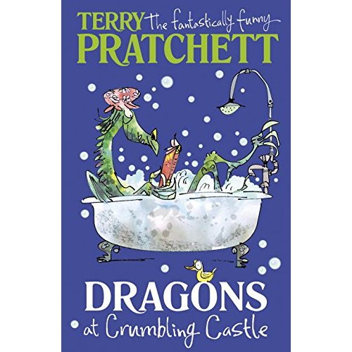 Dragons at crumbling castle
