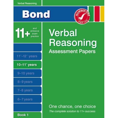 (ne pas utiliser) bond verbal reasoning assessment papers 10-11+ years book 1