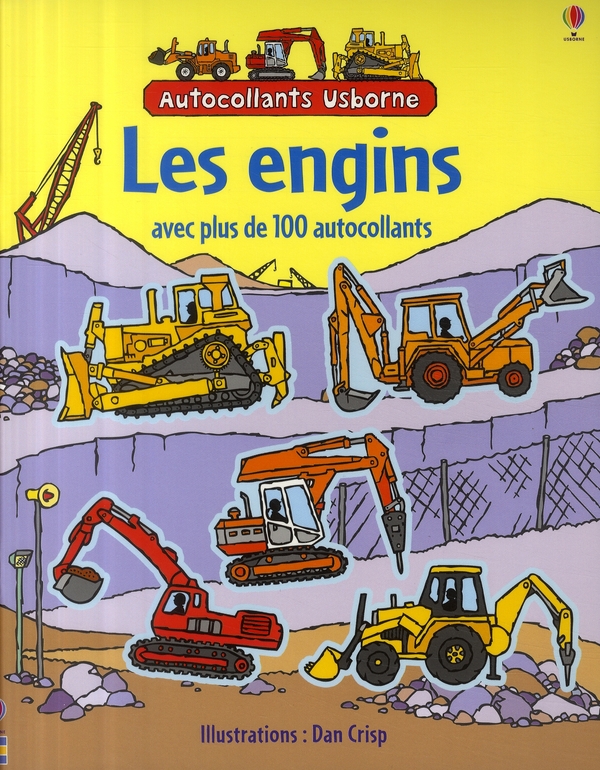 Les engins - autocollants usborne