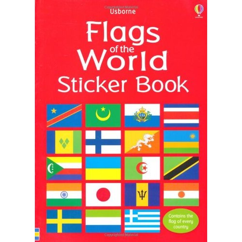 Flags of the world sticker book