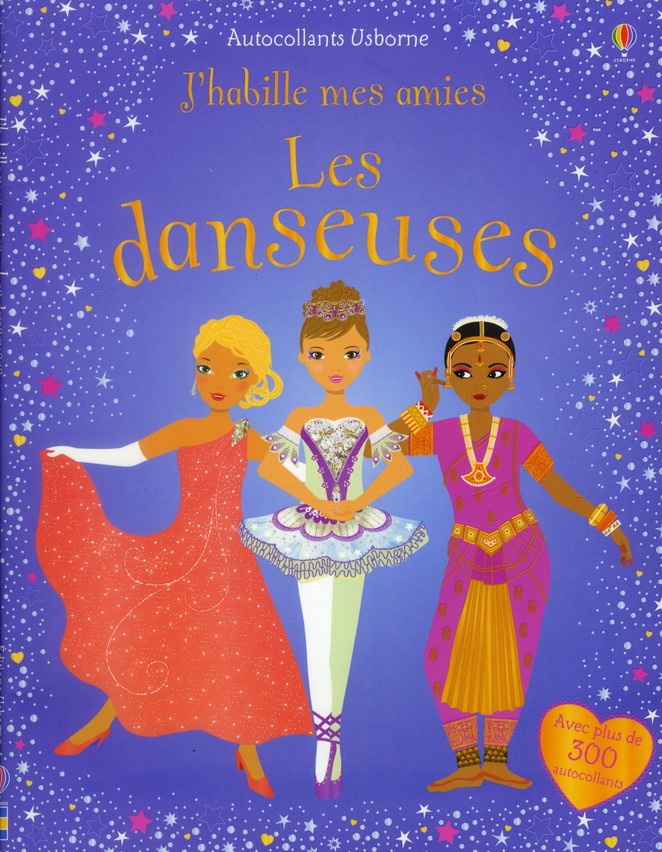 J'habille mes amies - les danseuses - autocollants usborne