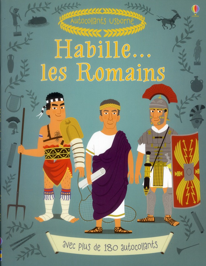 Habille... les romains - autocollants usborne
