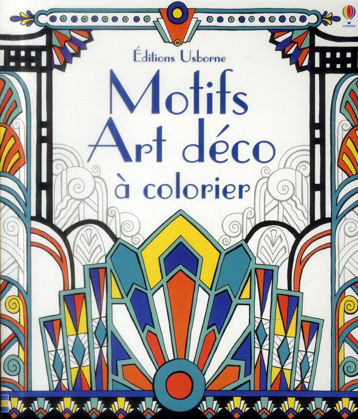Motifs art deco a colorier