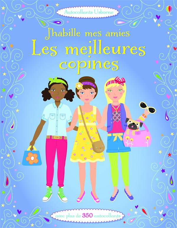 J'habille mes amies - meilleures copines - autocollants usborne