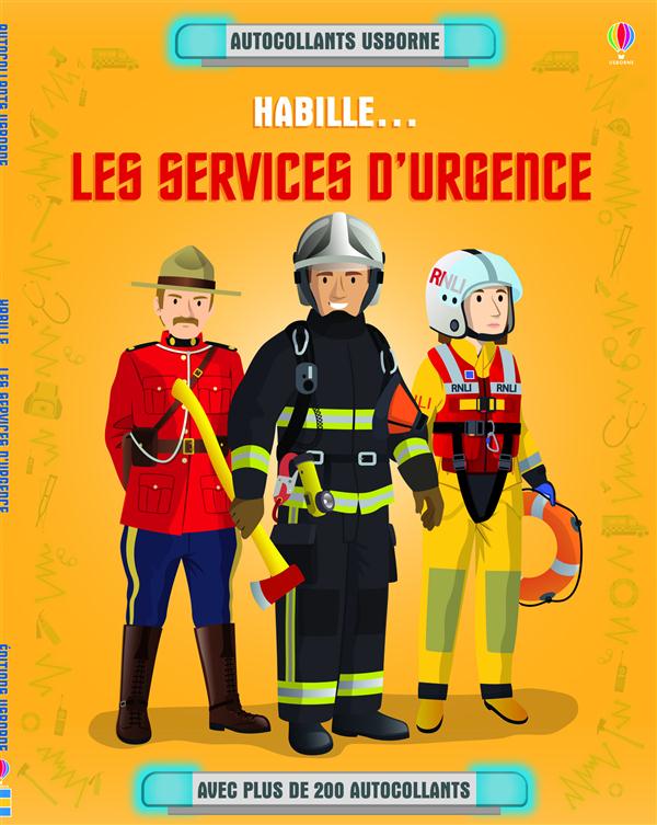 Habille... les services d'urgence - autocollants usborne