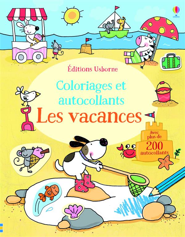 Les vacances - coloriages et autocollants