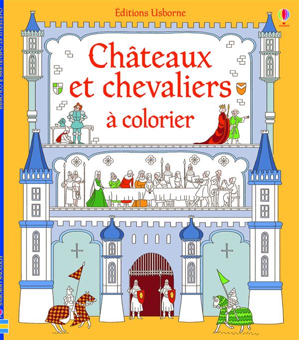 Chateaux et chevaliers a colorier