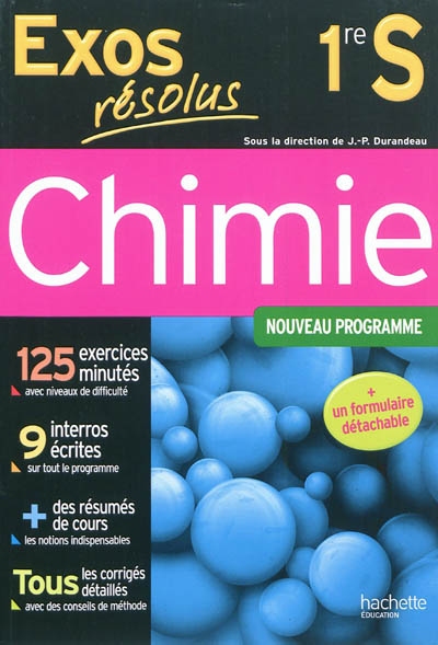 Exos resolus - chimie 1re s