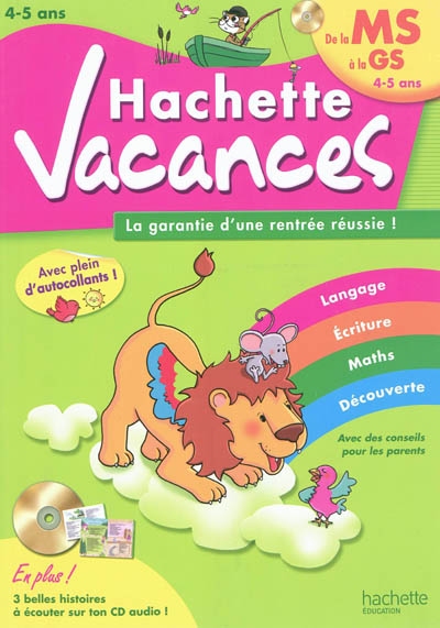 Hachette vacances - de ms a gs 4/5 ans