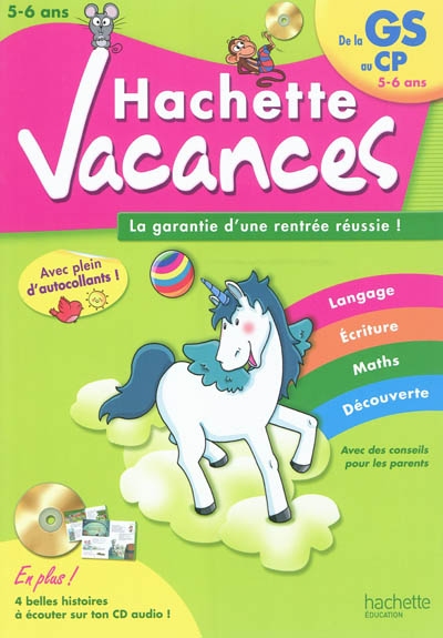 Hachette vacances - de gs a cp - 5/6 ans