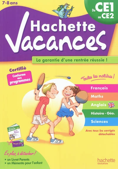 Hachette vacances - du ce1 au ce2