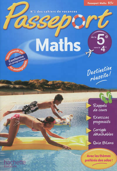 Passeport - maths de la 5e a la 4e