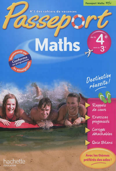 Passeport - maths de la 4e a la 3e