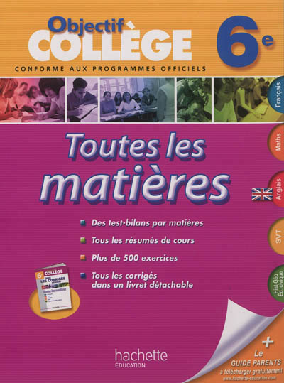 Objectif college - toutes les matieres 6e