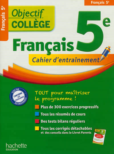Objectif college francais 5eme
