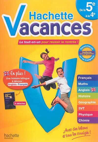 Hachette vacances de la 5e a la 4e