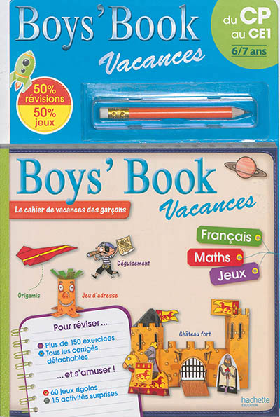 Boys' book vacances - du cp au ce1