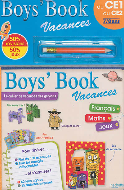 Boys' book vacances - du ce1 au ce2